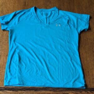 Under Armour Men's Teal V-Neck Tee